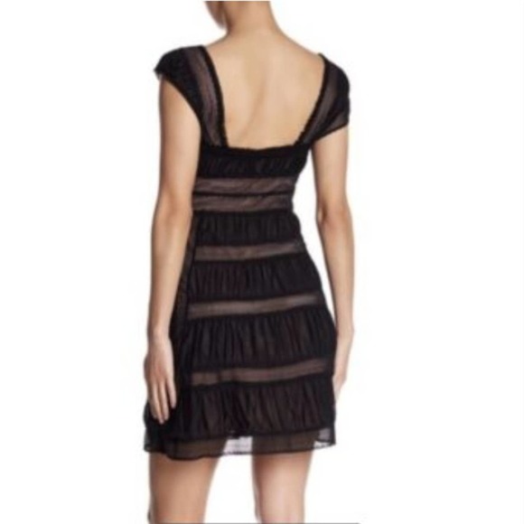 Gorgeous NWT Free People Black Lace Mini Dress - Picture 8 of 10